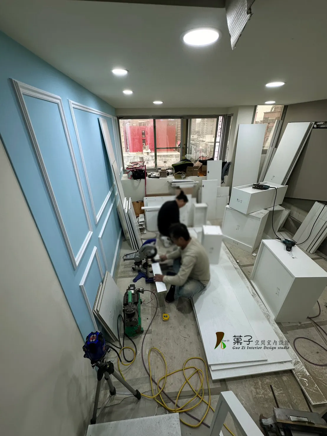 清新美式樓中樓－施工過程｜菓子空間室內設計舊屋翻新作品