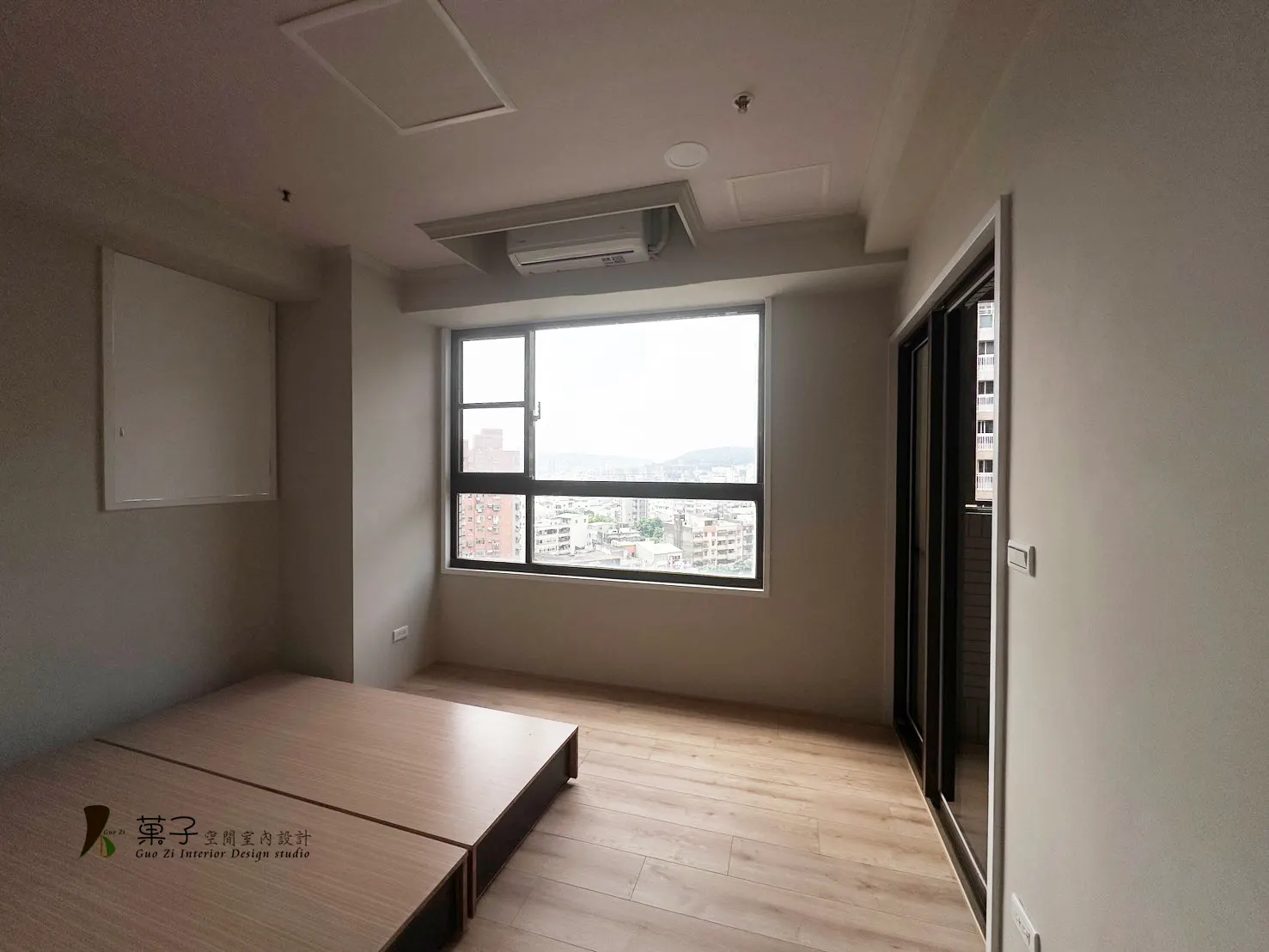 簡單舒適一房一廳－臥室窗景｜菓子空間室內設計舊屋翻新作品