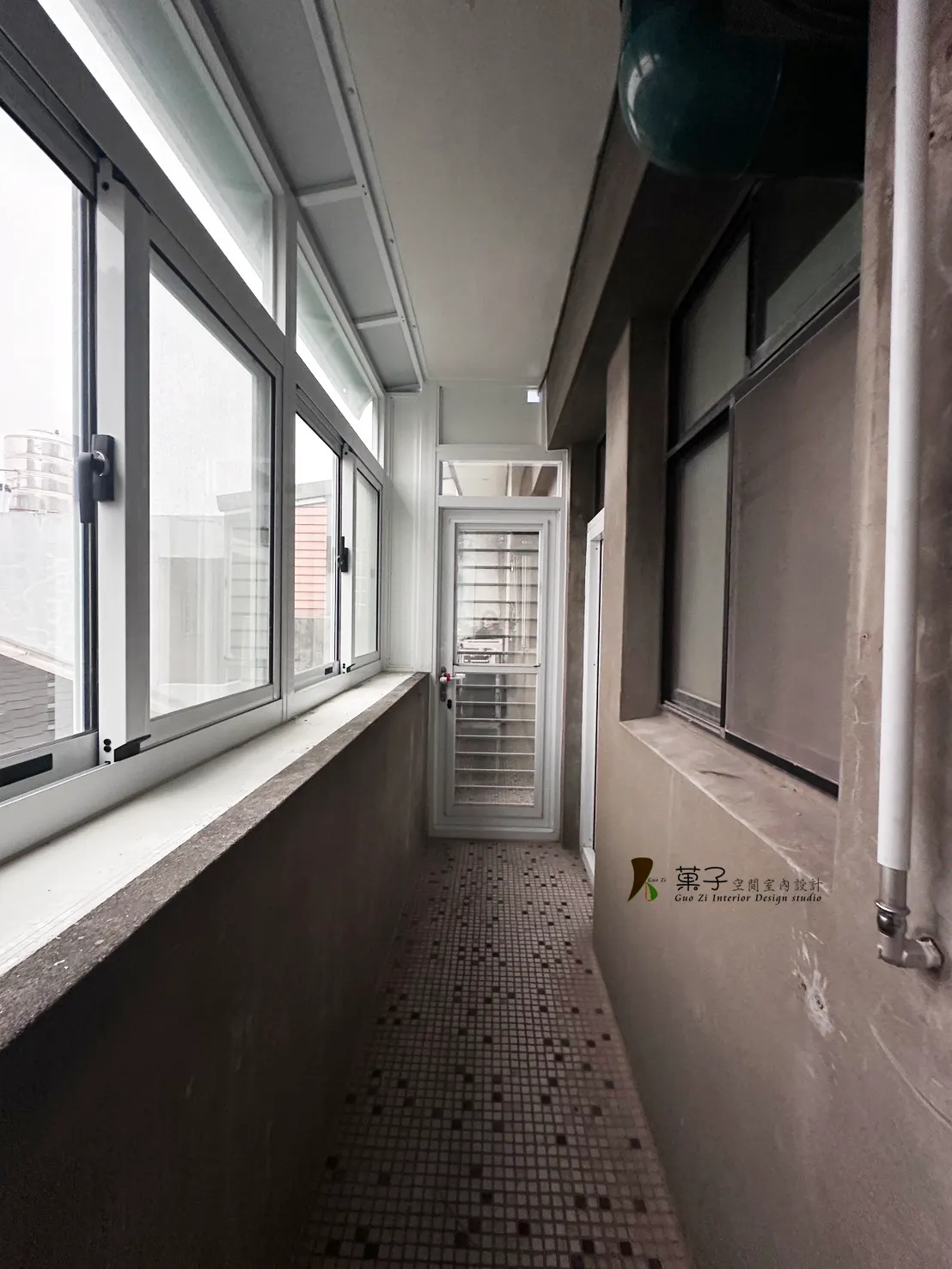 清新簡易翻修－工作陽台｜菓子空間室內設計舊屋翻新作品