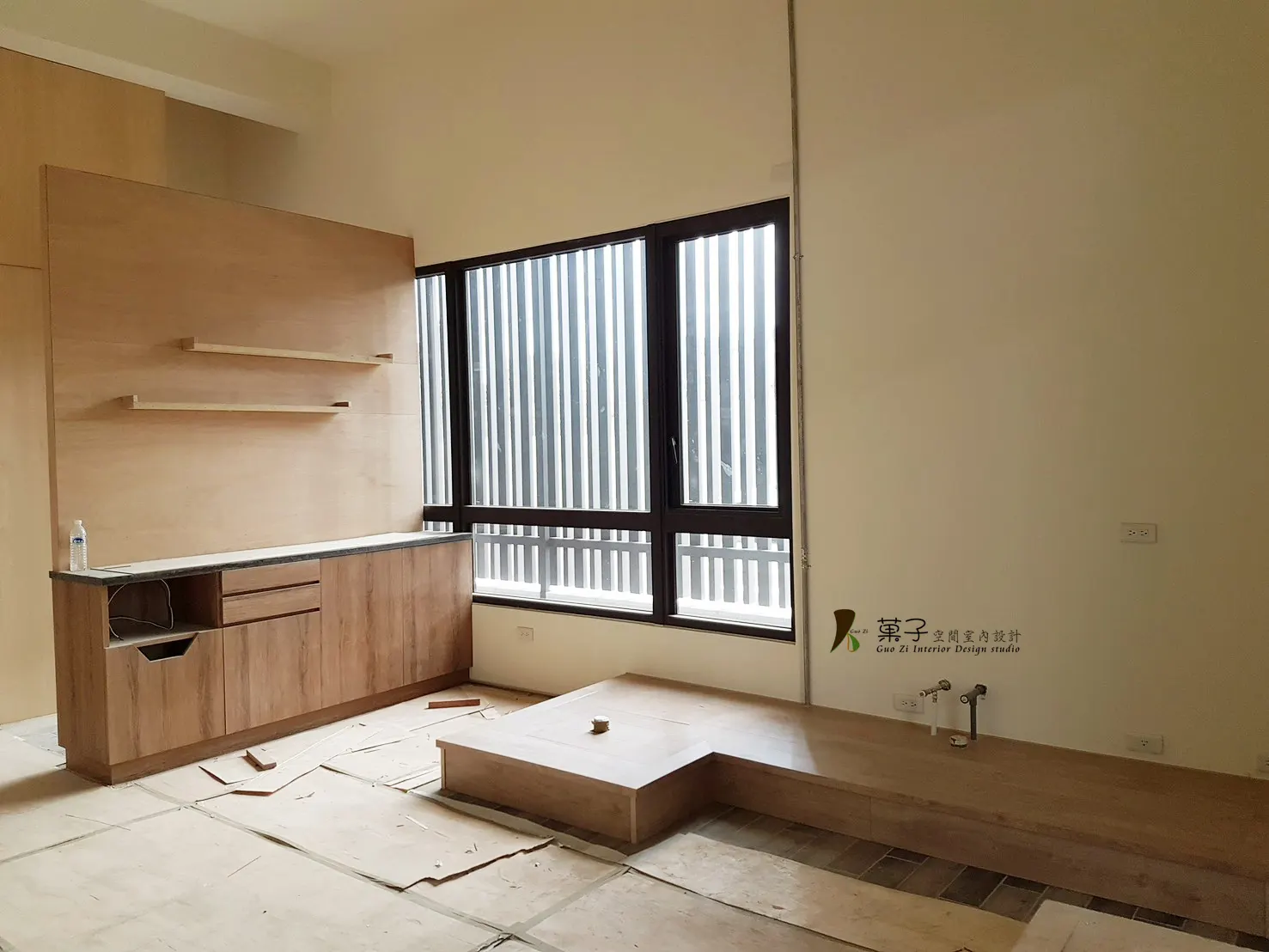 複合式美甲店－施工過程｜菓子空間室內設計商業空間作品