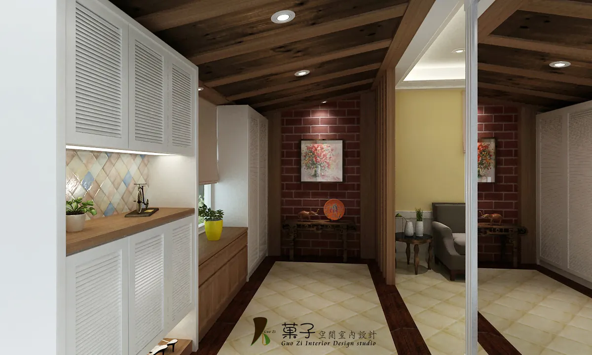 日據時代老屋翻新－3D 設計圖｜菓子空間室內設計舊屋翻新作品