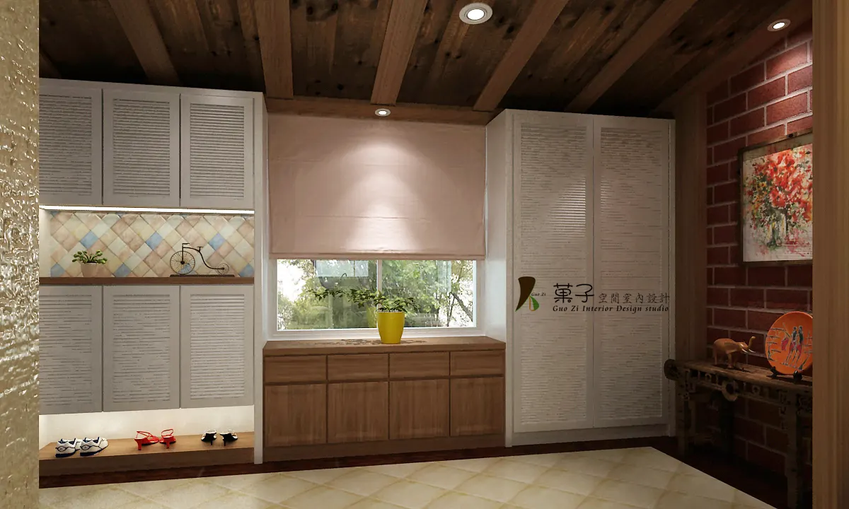 日據時代老屋翻新－3D 設計圖｜菓子空間室內設計舊屋翻新作品