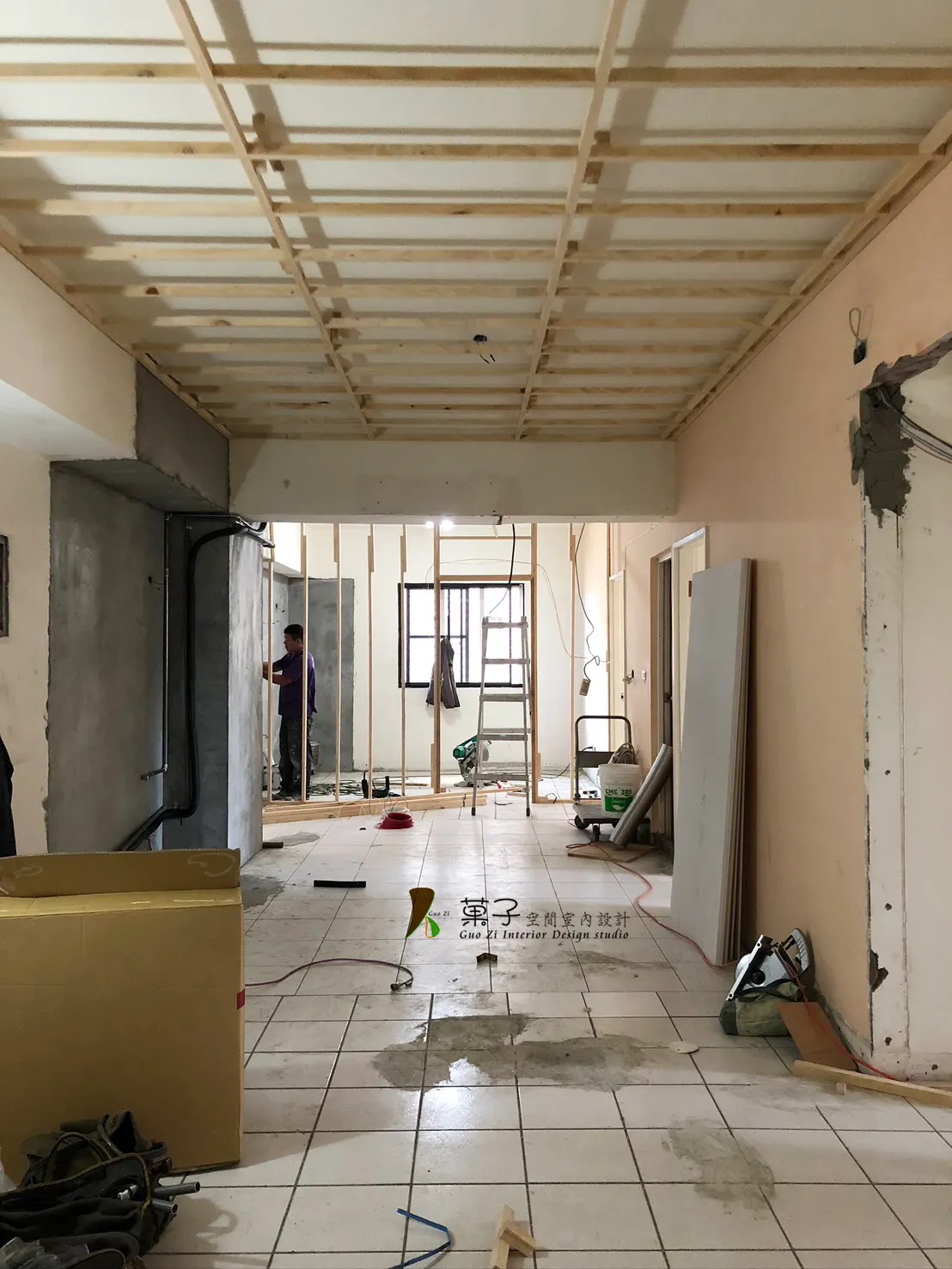 現代簡約大公寓－施工過程｜菓子空間室內設計舊屋翻新作品