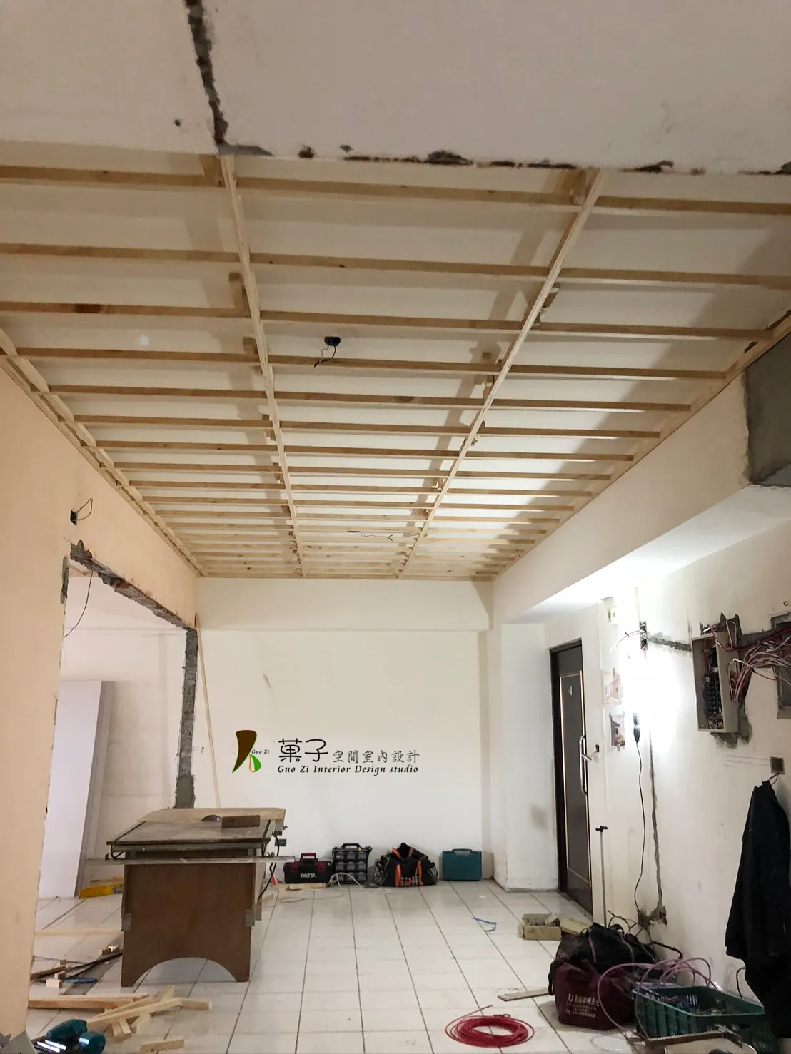 現代簡約大公寓－施工過程｜菓子空間室內設計舊屋翻新作品