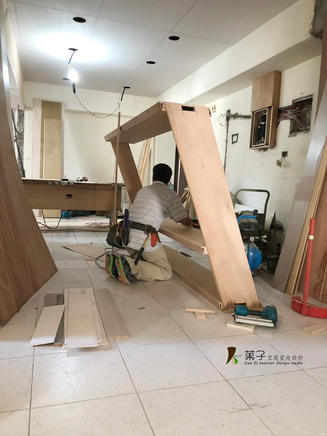 現代簡約大公寓－施工過程｜菓子空間室內設計舊屋翻新作品