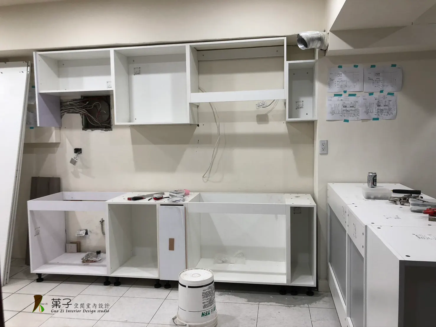 現代簡約大公寓－施工過程｜菓子空間室內設計舊屋翻新作品