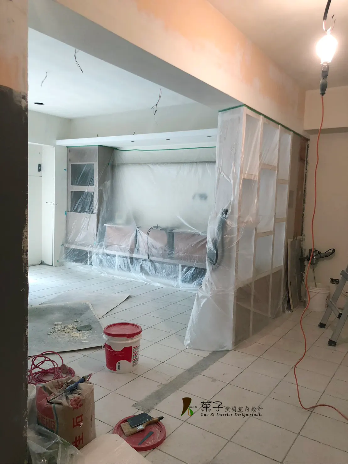 現代簡約大公寓－施工過程｜菓子空間室內設計舊屋翻新作品