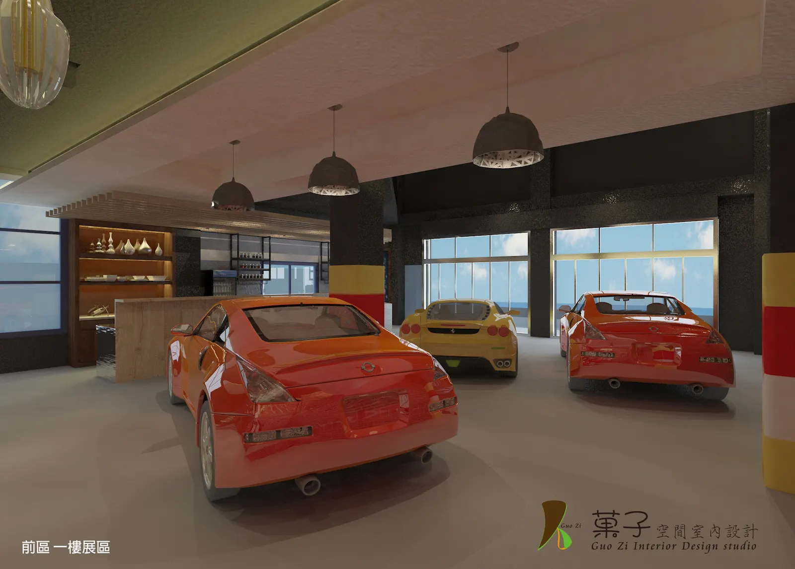 工業風超跑婚禮顧問－展區｜菓子空間室內設計商業空間作品