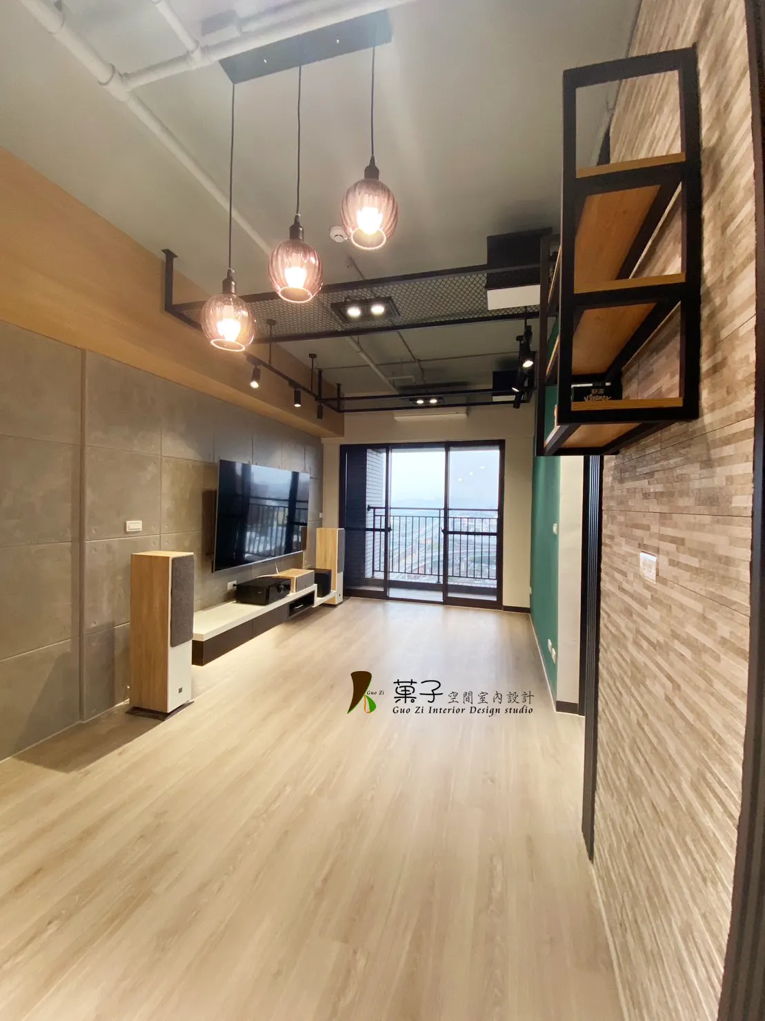 雅痞輕工業風小豪宅－客廳｜菓子空間室內設計住宅設計作品