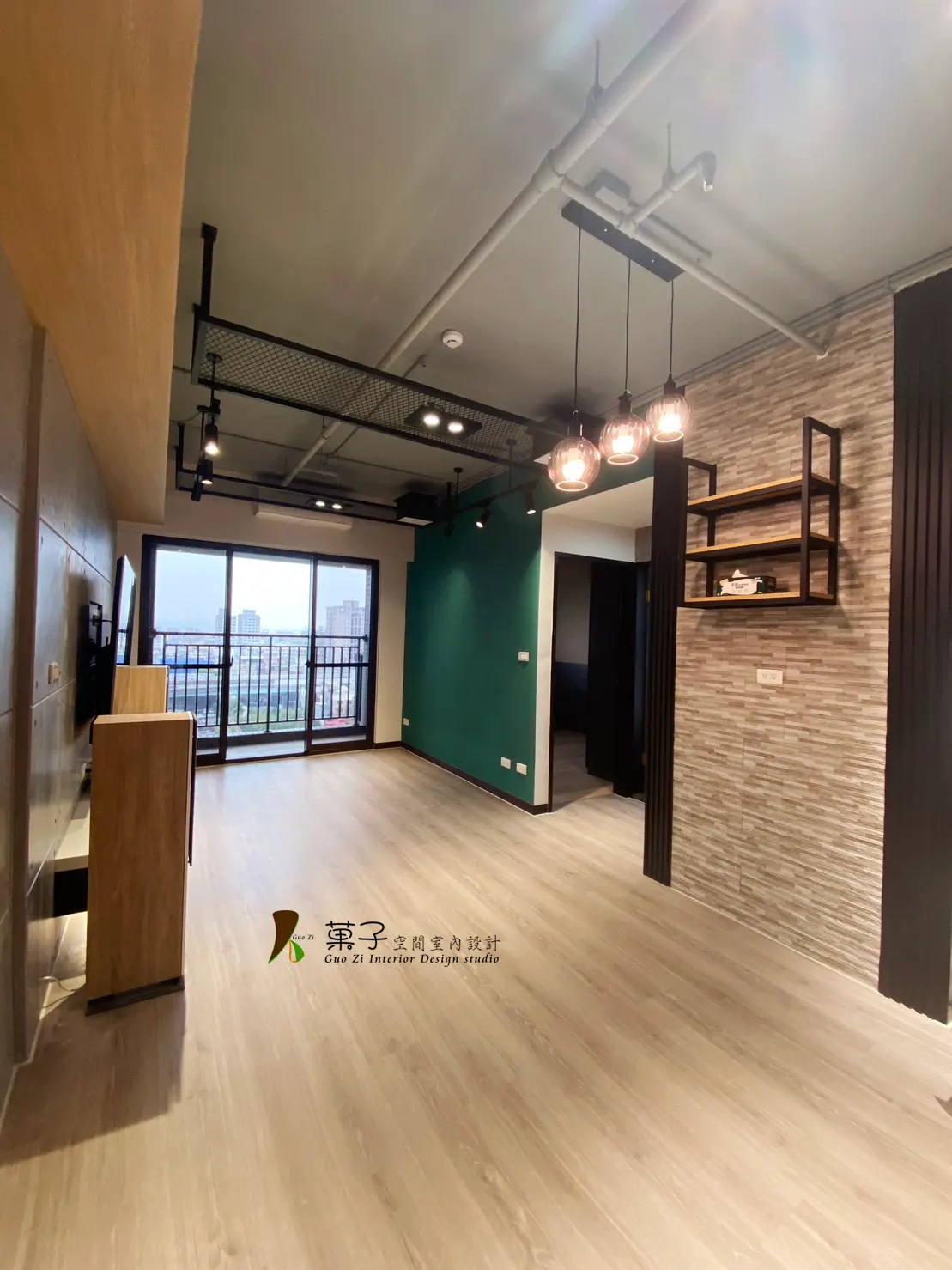 雅痞輕工業風小豪宅－客廳｜菓子空間室內設計住宅設計作品