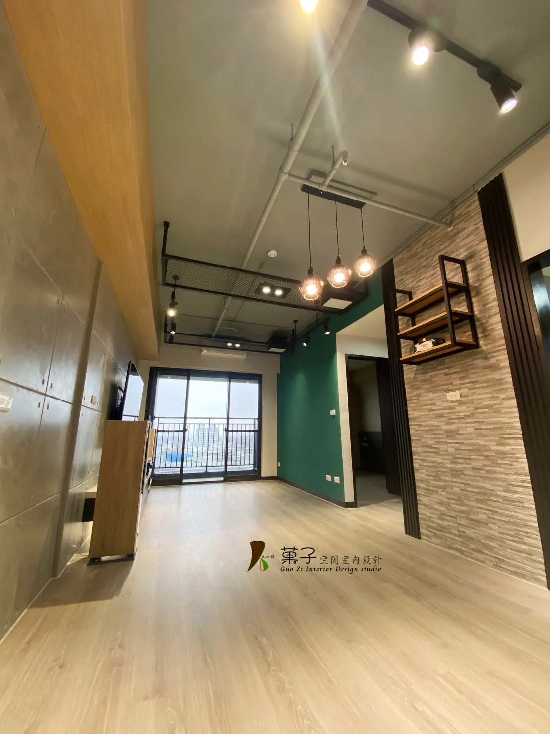 雅痞輕工業風小豪宅－客廳｜菓子空間室內設計住宅設計作品