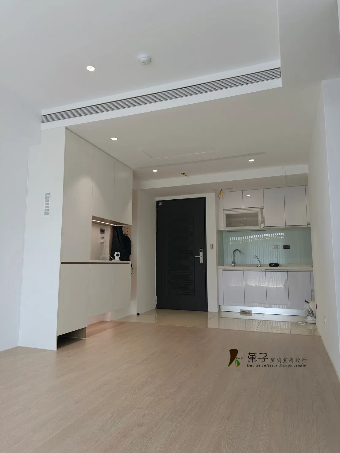 柔光幻影侘極宅－玄關｜菓子空間室內設計住宅設計作品