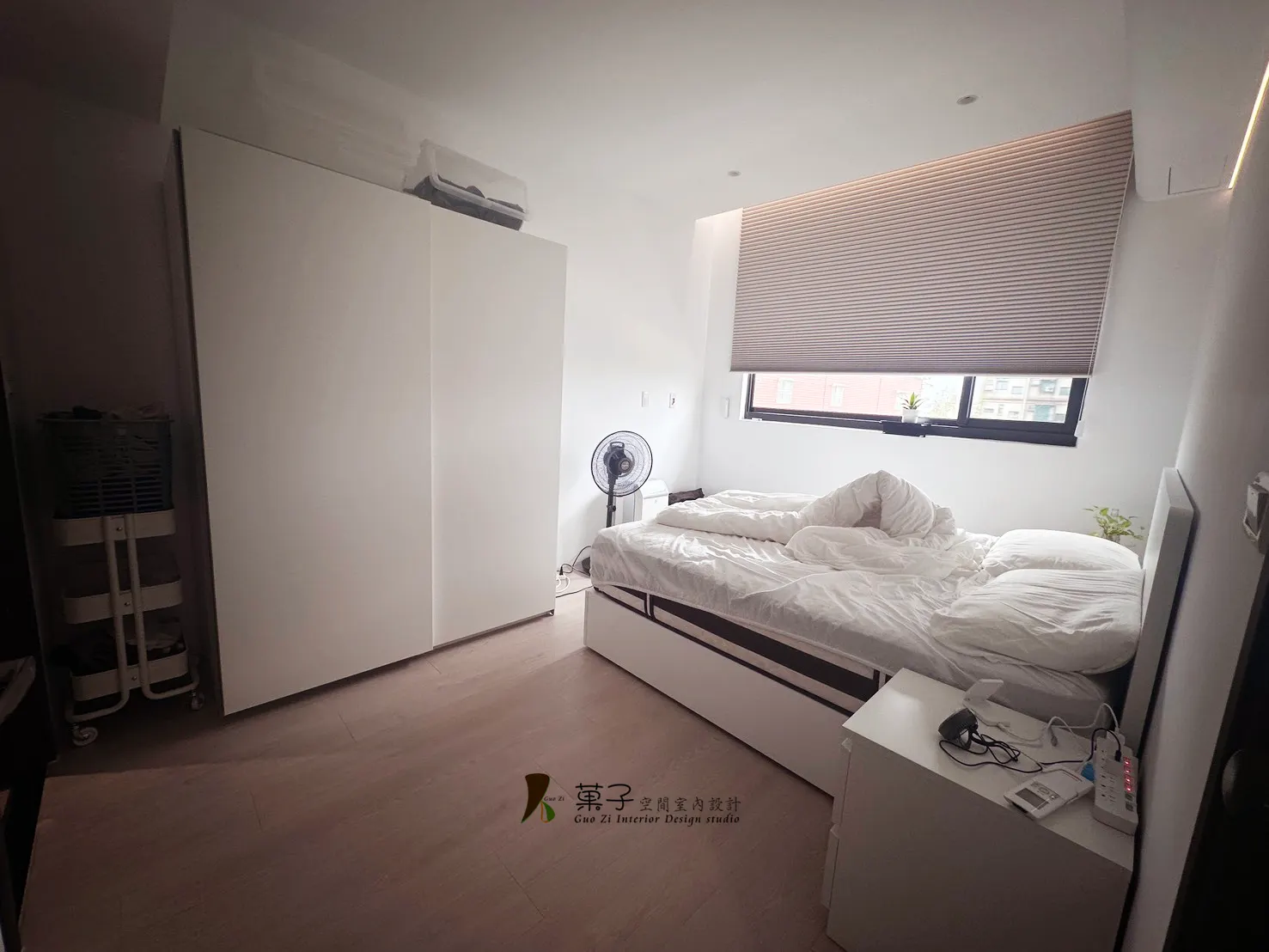 柔光幻影侘極宅－主臥室入住實景｜菓子空間室內設計住宅設計作品