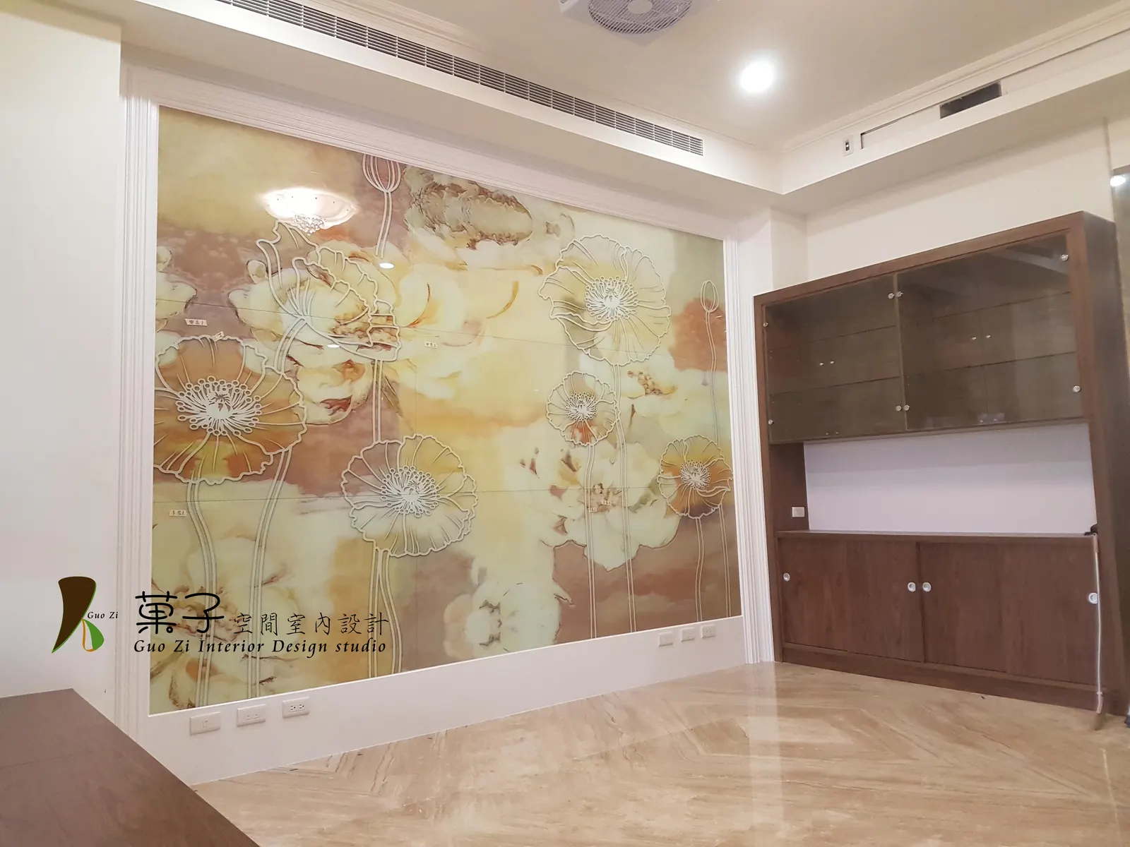 以木之名百坪別墅－沙發背牆｜菓子空間室內設計住宅設計作品