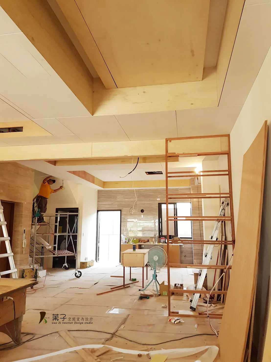 以木之名百坪別墅－施工過程｜菓子空間室內設計住宅設計作品